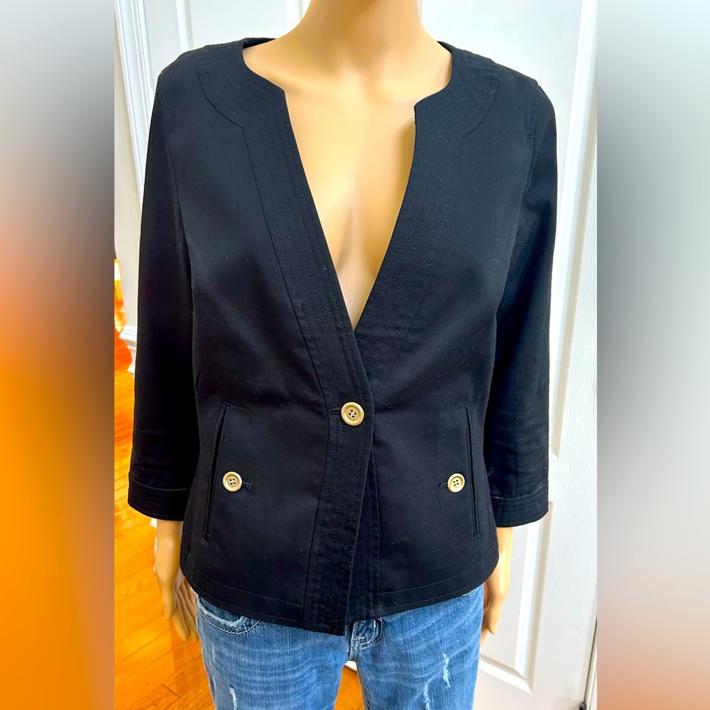 Talbots Black Formal Jacket 3/4 sleeves